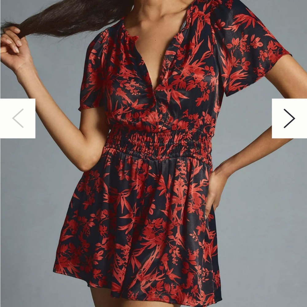 Anthropologie Somerset Silky Romper